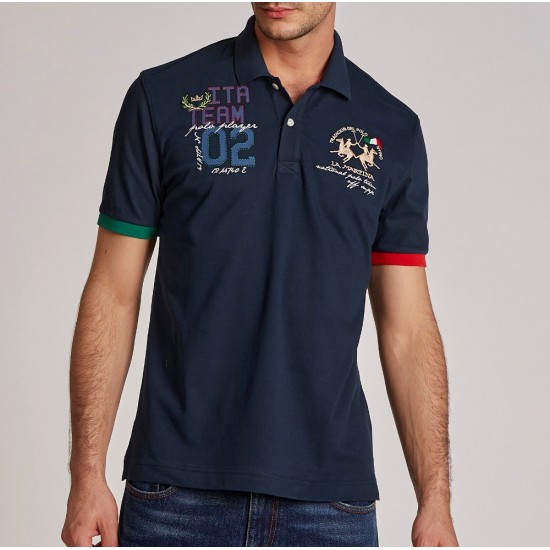 La Martina Ανδρική Κοντομάνικη Μπλούζα Polo TMP335