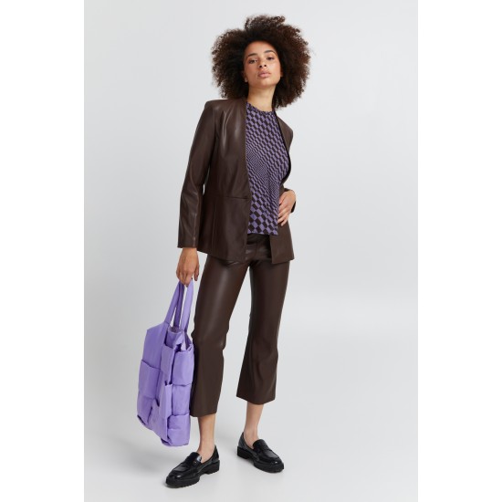 Ichi Γυναικείο Δερματίνη Παντελόνι 20116764