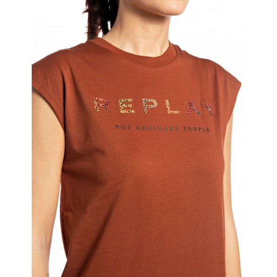 Replay Γυναικεία Μπλούζα Κοντομάνικη W3624D.000.23120P