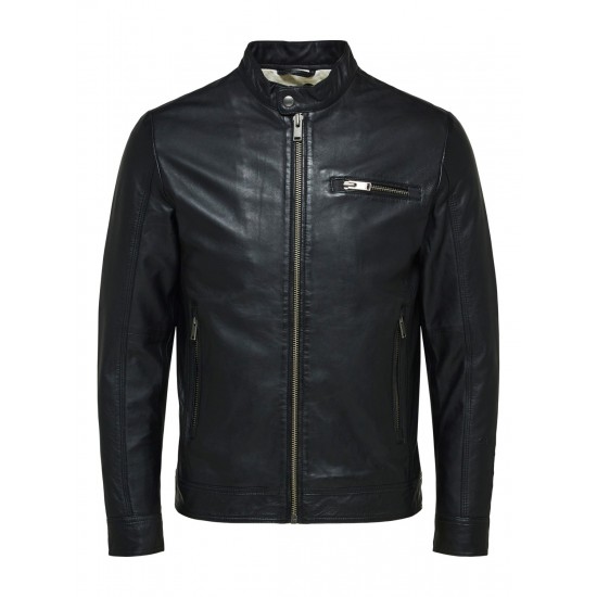 Selected Ανδρικό Δερμάτινο Μπουφάν 16077540