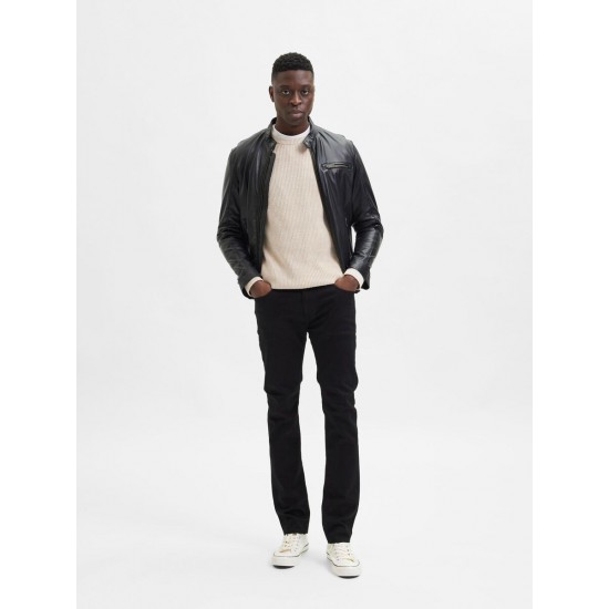 Selected Ανδρικό Δερμάτινο Μπουφάν 16077540