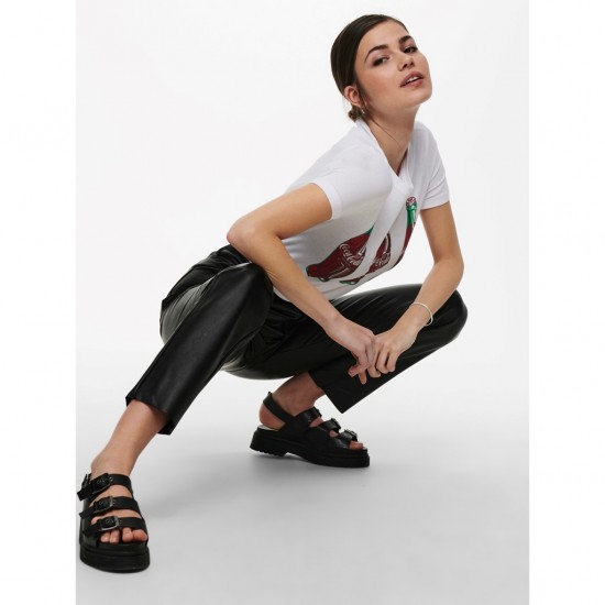 Only Γυναικείο Παντελόνι Δερματίνη 15209293