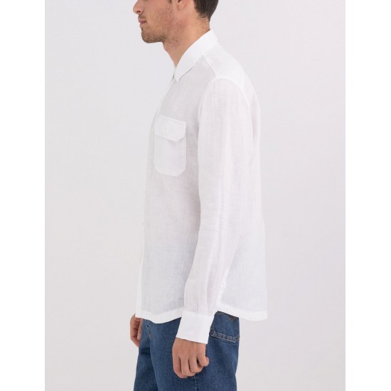Replay Ανδρικό Λινό Πουκάμισο M4082B.000.81388B