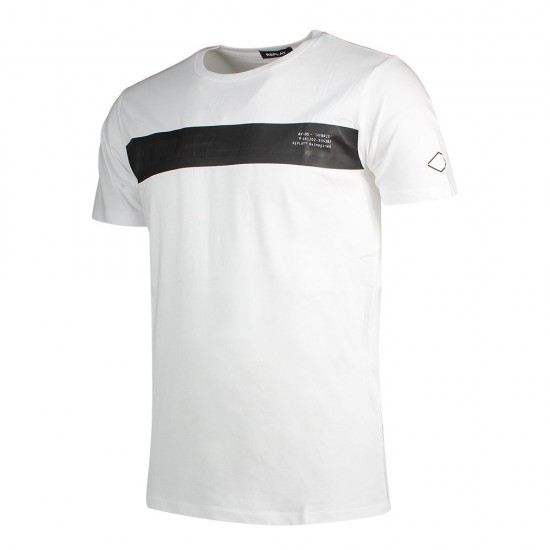 Replay Ανδρική Κοντομάνικη Μπλούζα με Logo